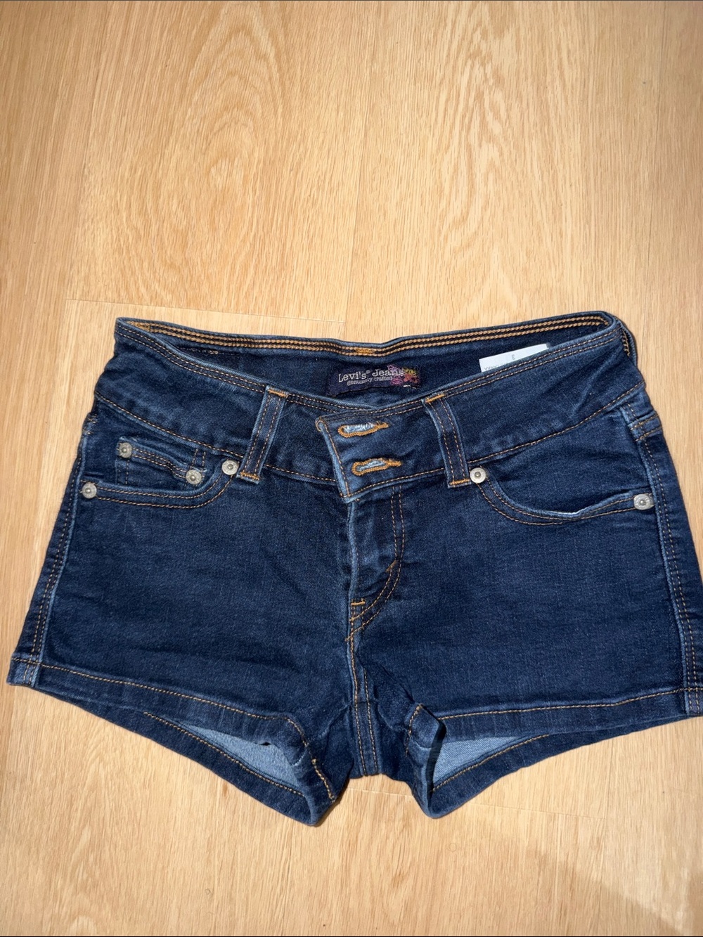 Levi's Women's Dark Indigo Denim Shorties
